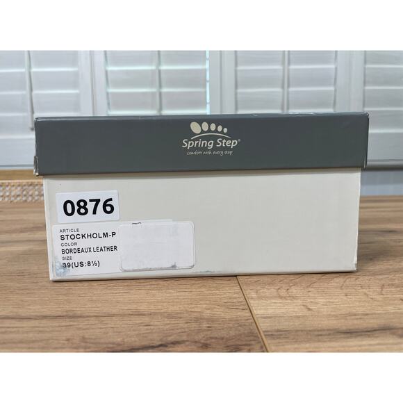 Spring Step Stockholm Boot Bordeaux Leather Size 8.5 US 39 EU NIB Pull On Bootie - Picture 11 of 12